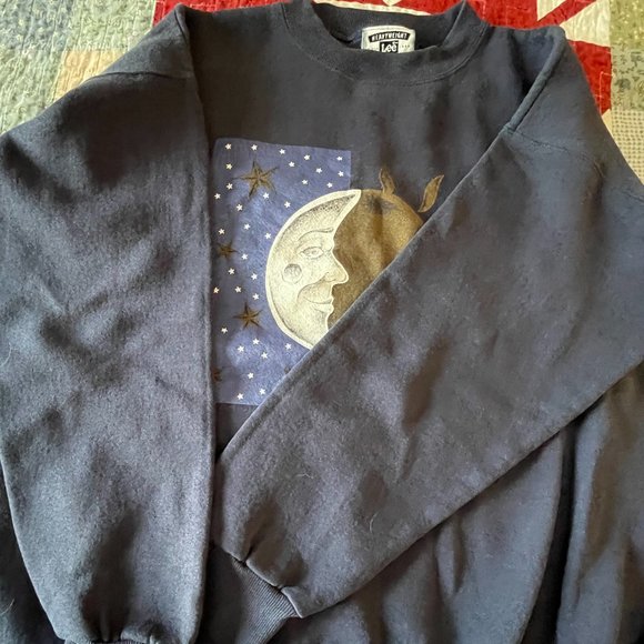 Lot of 2 Women's Sweatshirts - Celestial XL Dark Blue & "Advice From a Tree" M - Picture 4 of 16